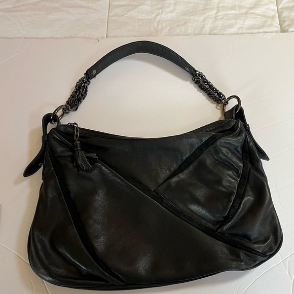 Cole Haan Maria Sharapova Collab buttery soft Lamb Leather small black h… - Picture 8 of 15